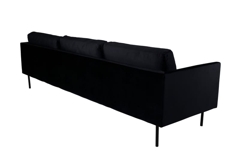 Zoom 3-sits Soffa Sammet - Svart - Möbler - Soffa - Sammetssoffa