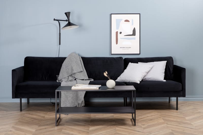 Zoom 3-sits Soffa Sammet - Svart - Möbler - Soffa - Sammetssoffa