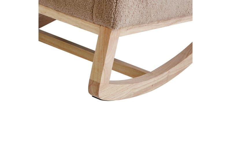 Alsta Fåtölj i Boucle med Träunderrede - Kamelbeige - Möbler - Stolar & fåtöljer - Fåtölj