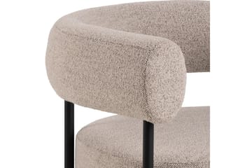 Ambiya Rund Fåtölj i Bouclé - Beige - Möbler - Stolar & fåtöljer - Fåtölj