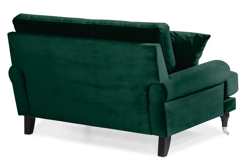 Andrew Loveseat Sammet - Mörkgrön/Krom - Möbler - Stolar & fåtöljer - Fåtölj