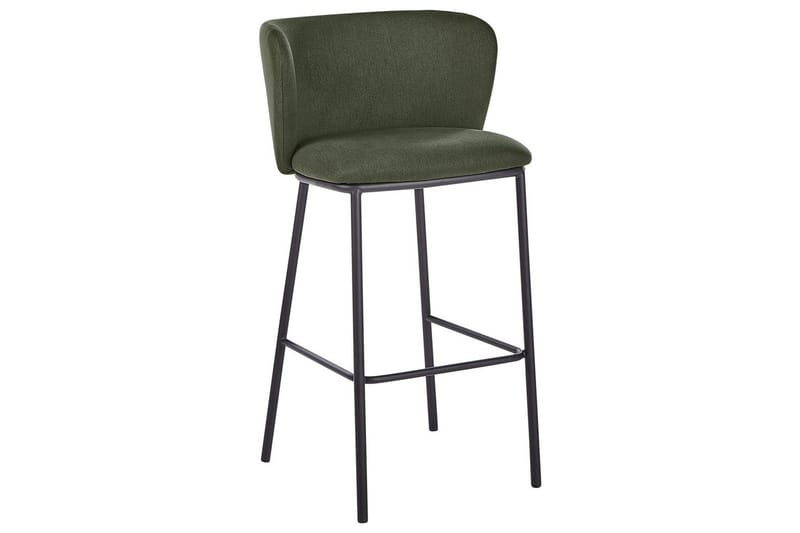 Barstol Mina set om 2 Grön-Svart - Grön-Svart - Möbler - Stolar & fåtöljer - Barstol & barpall