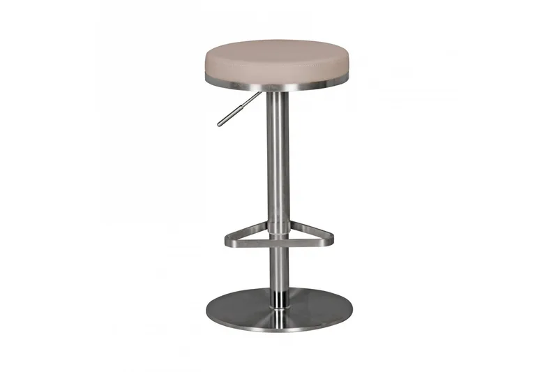 Norsen Barstol, Taupe/Krom