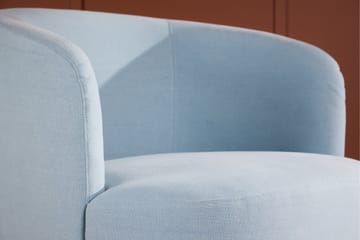 Bobbo Rund Fåtölj i Tyg - Blå - Möbler - Stolar & fåtöljer - Fåtölj