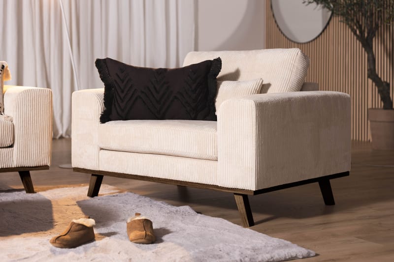 Copenhagen Fåtölj i Manchester - Beige - Möbler - Stolar & fåtöljer - Fåtölj