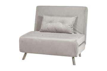 Bäddsoffa Farris - Grå/Silver - Möbler - Stolar & fåtöljer - Fåtölj - Bäddfåtölj