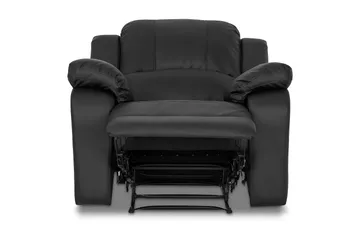 Norbo Skön Reclinerfåtölj Biofåtölj - Fällbar fåtölj i Konstläder - Vilfåtölj - Svart - Möbler - Stolar & fåtöljer - Fåtölj - Biofåtölj & reclinerfåtölj