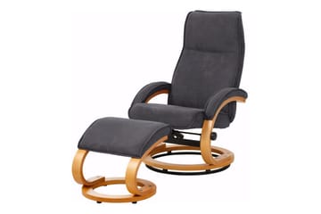 Reclinerfåtölj Loft24 Pasha Reclinerfåtölj Microfiber Grå - Möbler - Stolar & fåtöljer - Fåtölj - Biofåtölj & reclinerfåtölj