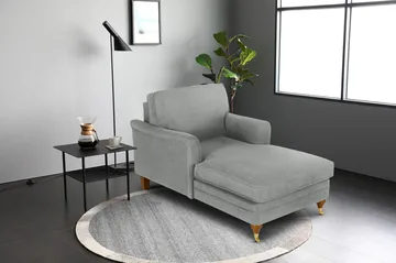 Chaiselounge Howard Watford Deluxe - Grå - Grå - Möbler - Stolar & fåtöljer - Fåtölj - Schäslongfåtölj & divanfåtölj