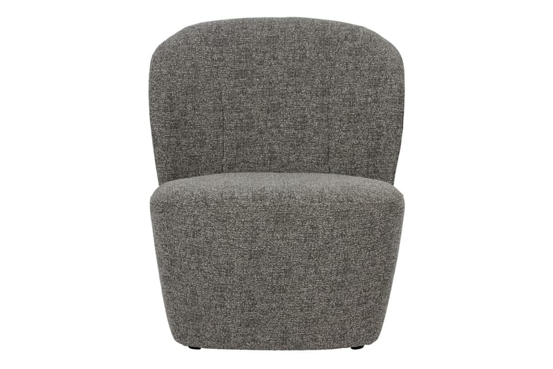 Deloras Oval Modern Fåtölj i Tyg - Grå - Möbler - Stolar & fåtöljer - Fåtölj