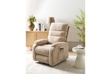 Elektrisk reclinerfåtölj Rise Beige - Beige - Möbler - Stolar & fåtöljer - Fåtölj - Biofåtölj & reclinerfåtölj