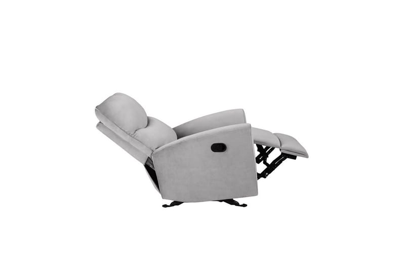 Fåtölj Chesley Grå, Sammet/Metall/Trä - Grå, Sammet/Metall/Trä - Möbler - Stolar & fåtöljer - Fåtölj - Biofåtölj & reclinerfåtölj