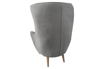 Fåtölj LORD med fotpall - Beige - Möbler - Stolar & fåtöljer - Fåtölj - Öronlappsfåtölj