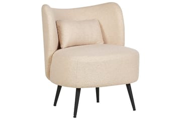 Fåtölj Otsby - Beige, svart - Möbler - Stolar & fåtöljer - Fåtölj - Fåtölj utan armstöd