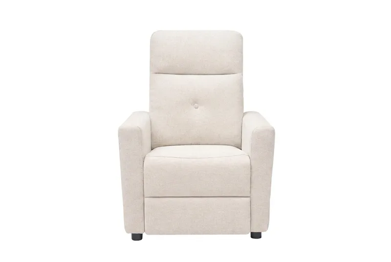 Leia Manuell Reclinerfåtölj i Tyg - Beige - Möbler - Stolar & fåtöljer - Fåtölj - Biofåtölj & reclinerfåtölj