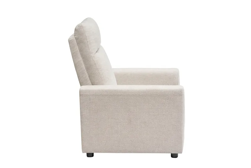 Leia Manuell Reclinerfåtölj i Tyg - Beige - Möbler - Stolar & fåtöljer - Fåtölj - Biofåtölj & reclinerfåtölj