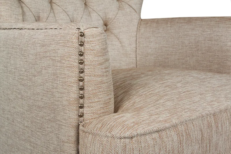 Londonia Fåtölj i Linne - Sandbeige - Möbler - Stolar & fåtöljer - Fåtölj