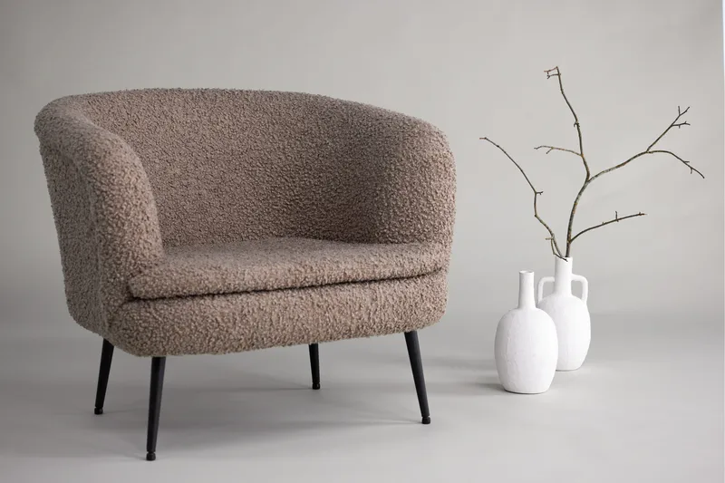 Nordkoster Loungefåtölj - Svart/Beige - Möbler - Stolar & fåtöljer - Fåtölj