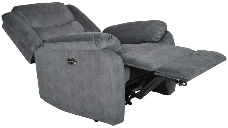 Olvani Reclinerfåtölj i tyg elektrisk - Grå - Möbler - Stolar & fåtöljer - Fåtölj - Snurrfåtölj