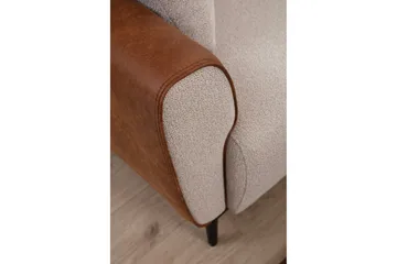 Rebelo Fåtölj - Beige - Möbler - Stolar & fåtöljer - Fåtölj - Skinnfåtölj & läderfåtölj