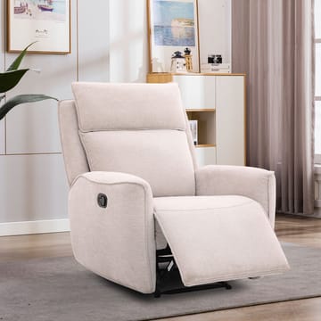 Reclinerfåtölj Östvik med manuell mekanism - beige - Möbler - Stolar & fåtöljer - Fåtölj - Biofåtölj & reclinerfåtölj