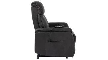 Reclinerfåtölj Eirvik med Elektrisk Lift - lacey grey - Möbler - Stolar & fåtöljer - Fåtölj - Skinnfåtölj & läderfåtölj