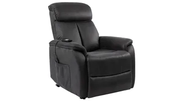 Reclinerfåtölj Eirvik med Elektrisk Lift - lacey grey - Möbler - Stolar & fåtöljer - Fåtölj - Skinnfåtölj & läderfåtölj