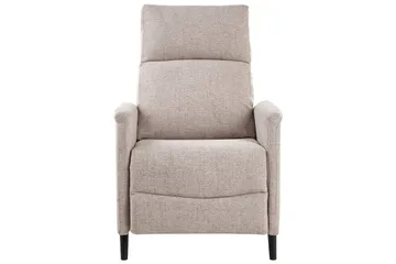 Reclinerfåtölj Selvik Beige/svart - Beige/svart - Möbler - Stolar & fåtöljer - Fåtölj - Biofåtölj & reclinerfåtölj
