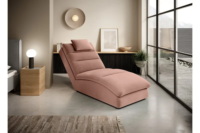 Masaji Schäslongfåtölj, Rosa