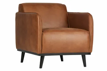 Statement Fåtölj i Skinn - Cognac - Möbler - Stolar & fåtöljer - Fåtölj - Skinnfåtölj & läderfåtölj