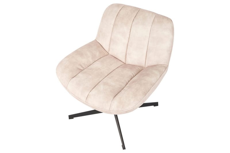 Svängbar fåtölj Lia - Beige, svart - Möbler - Stolar & fåtöljer - Fåtölj - Fåtölj utan armstöd