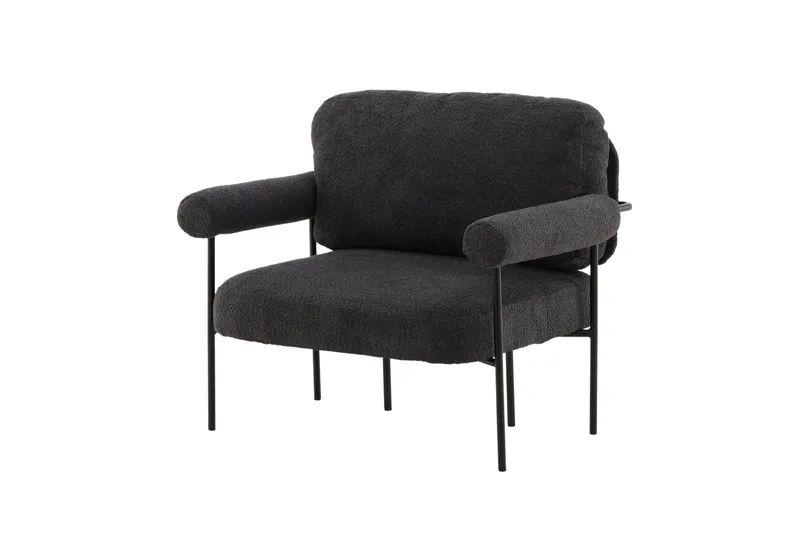 Tillberga x Josefin Lustig Fåtölj, Svart/Mörkgrå