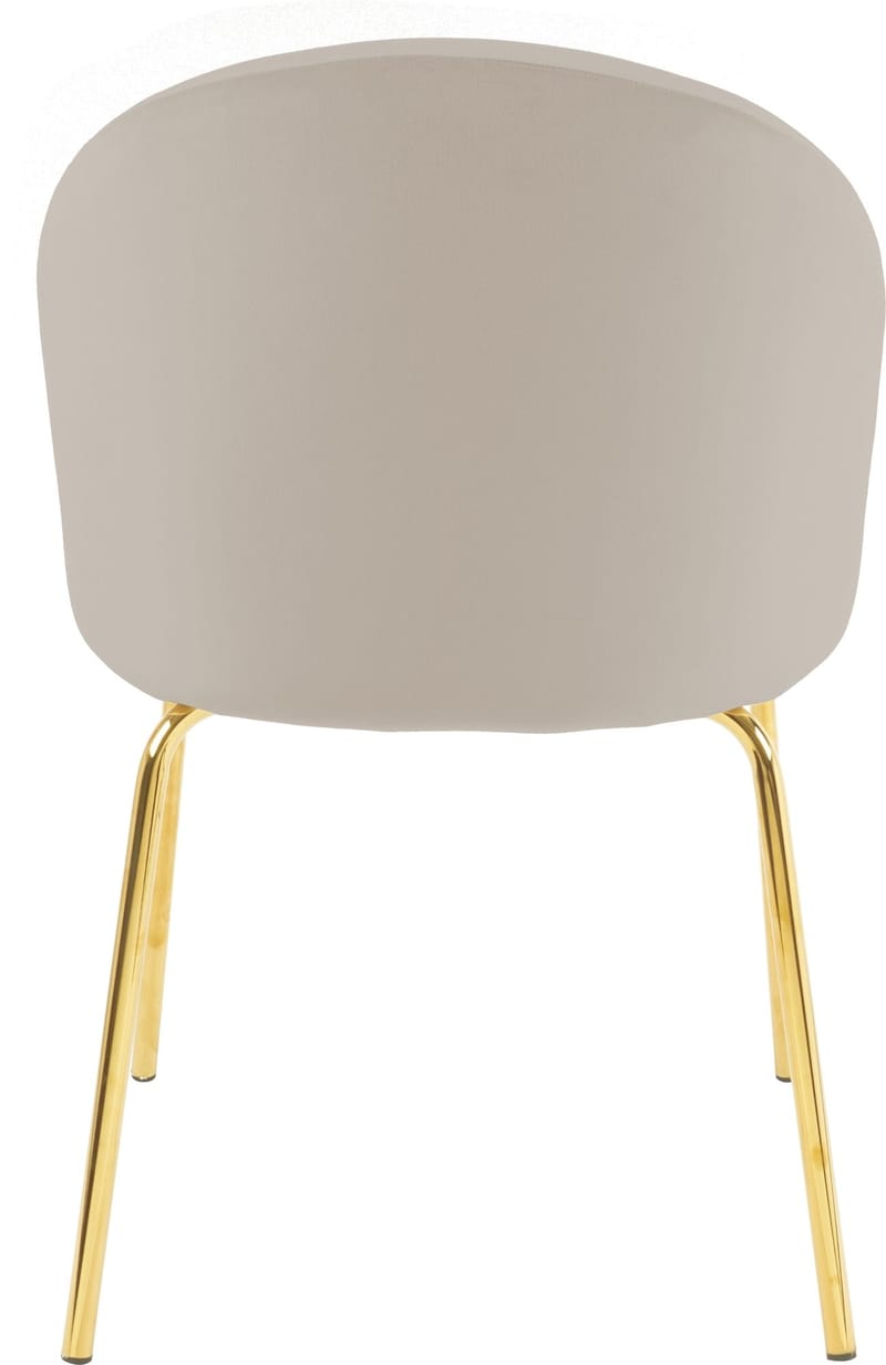 Giovani stol i beige sammet med ben i mässing - beige - Möbler - Stolar & fåtöljer - Matstol & köksstol