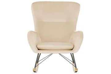 Gungstol Ellan - Beige, svart, ljust trä - Möbler - Stolar & fåtöljer - Fåtölj