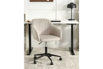 Kontorsstol Venice Beige/svart - Beige/svart - Möbler - Stolar & fåtöljer - Kontorsstol & skrivbordsstol