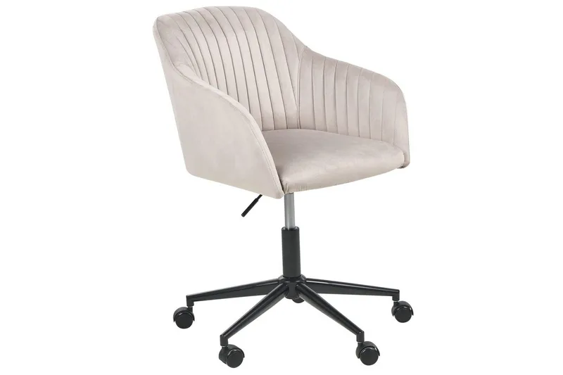 Kontorsstol Venice Beige/svart, Beige/svart