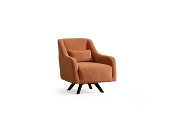 Malkiat Loungefåtölj - Orange/Svart - Möbler - Stolar & fåtöljer - Fåtölj