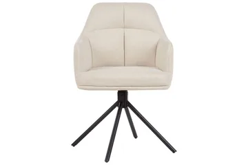 Matsalsstol Mira set om 2 Beige-Svart - Beige-Svart - Möbler - Stolar & fåtöljer - Matstol & köksstol