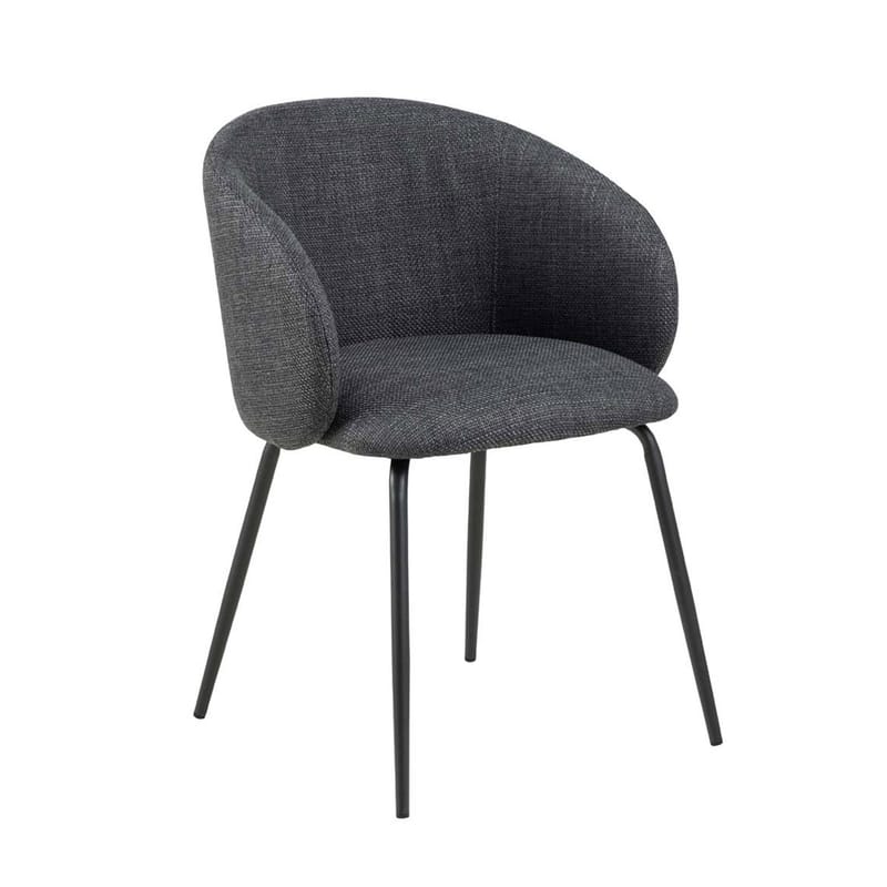 Matstol Eleanor med armstöd, Grå