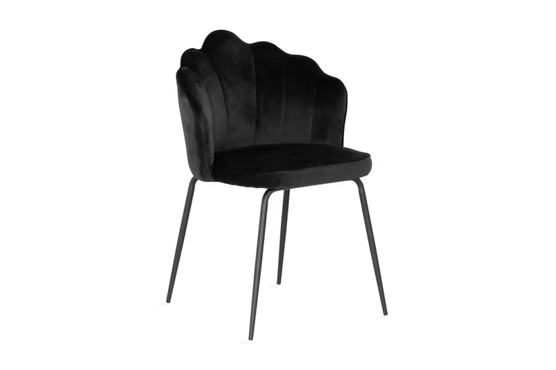 Broddhult Matstol, Svart / Metal / Sammet