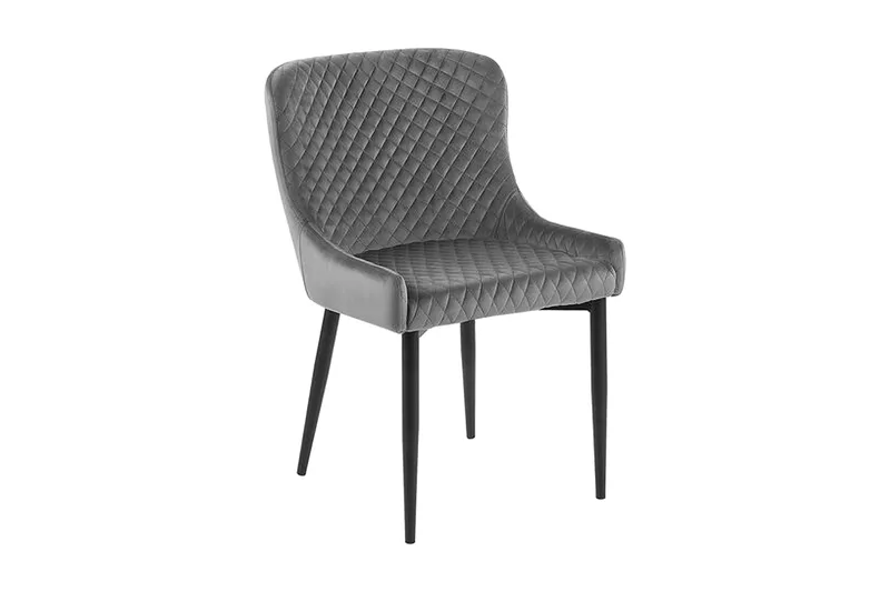 Colino Stol 2-Pack Sammet, Grå