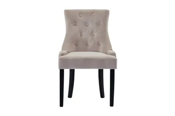 Viktoria Matstol Sammet - Sand / Beige - Möbler - Stolar & fåtöljer - Matstol & köksstol