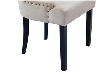Viktoria Matstol Sammet - Sand / Beige - Möbler - Stolar & fåtöljer - Matstol & köksstol