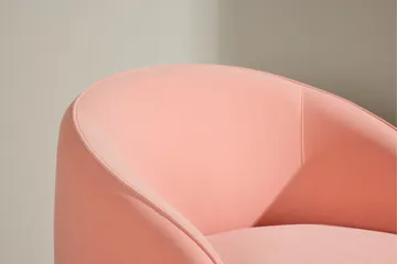 Neo Rund Fåtölj i Tyg - Rosa - Möbler - Stolar & fåtöljer - Fåtölj