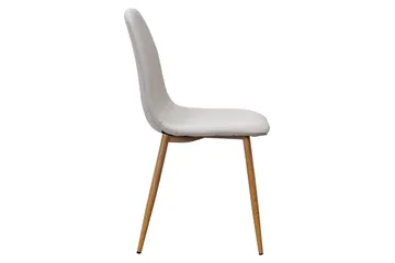 Nibe Matstol & Köksstol i Tyg med Metallben i Ekutseende - Beige - Möbler - Stolar & fåtöljer - Matstol & köksstol