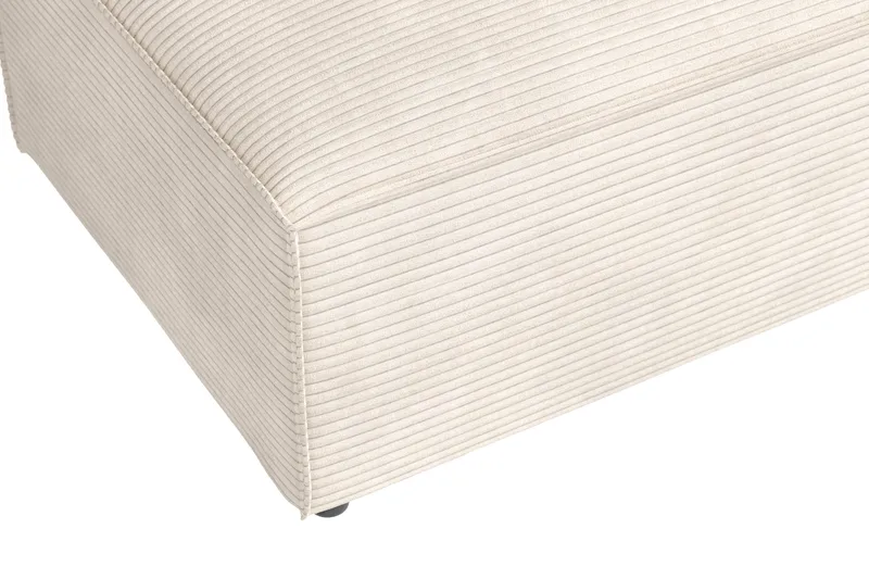 Cubo 1-sits  Rektangulär Fotpallsmodul i Manchester 120 cm bred - Beige - Möbler - Stolar & fåtöljer - Pall & puff - Fotpall