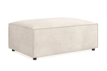 Cubo 1-sits  Rektangulär Fotpallsmodul i Manchester 120 cm bred - Beige - Möbler - Stolar & fåtöljer - Pall & puff - Fotpall