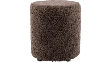House Puff 40 cm Rund Teddy - Brun - Möbler - Stolar & fåtöljer - Pall & puff - Sittpuff