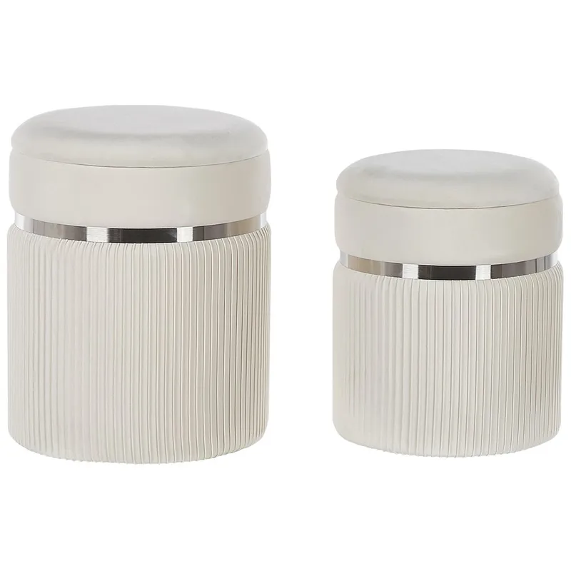 Puff Camdenton 2-pack, Vit