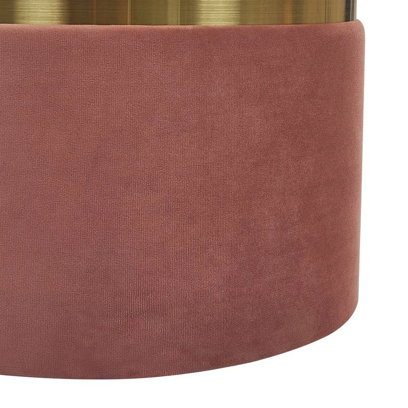 Puff Wichita 2-pack - Rosa, guld - Möbler - Stolar & fåtöljer - Pall & puff - Sittpuff